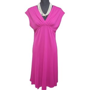 Talbots Fuchsia Midi Dress